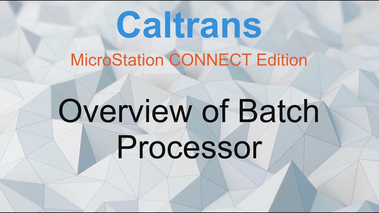 Overview of Batch Processor