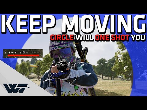 KEEP MOVING OR DIE - Get one shotted by constant moving circle - PUBG