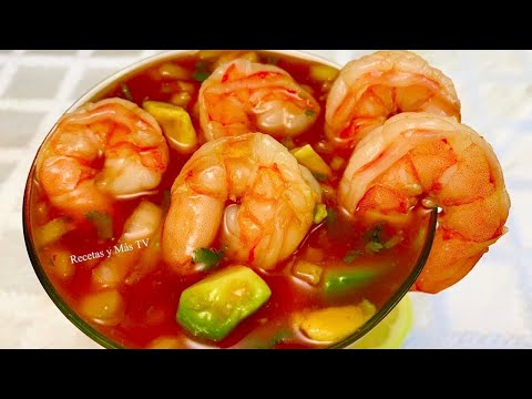 3 Recetas con Camarónes, Cóctel de camarón - Camarones salteados y camarones al ajillo riquisimos