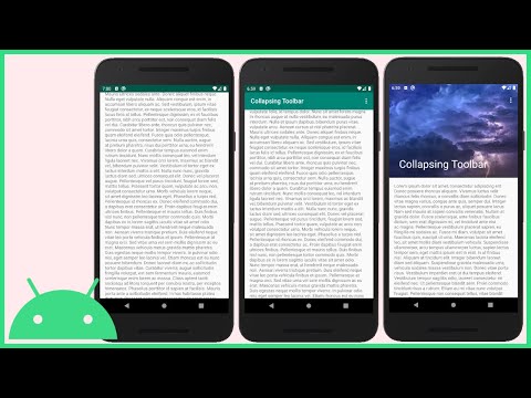 Collapsing Toolbar with Image Android Studio Tutorial