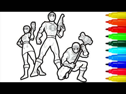 Power Rangers Super Star Coloring Pages