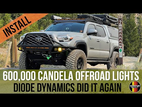 BEST OVERLANDING LIGHTS | FULL DIODE DYNAMICS LED LIGHT INSTALL | TOYOTA TACOMA OVERLAND RIG