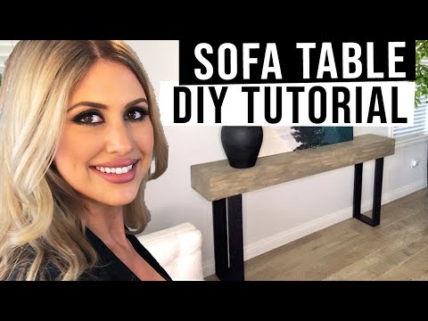 Diy Sofa Table Console Table Diy Tutorial