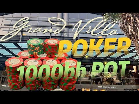 SCOOPED A 1,000BB POT!! | Grand Villa $2/$5 | Poker Vlog #8