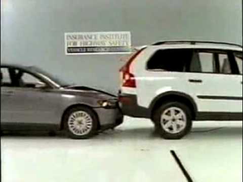 Crash Test: Volvo S40 vs XC90.