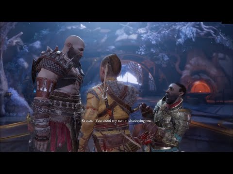 BROK AND SINDRI INVITE KRATOS AND ATREUS TO THEIR HOUSE (FUNNY CLIP)