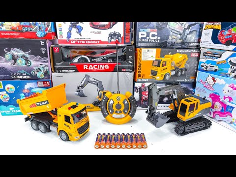 Unboxing Rc Beko Excavator, Rc Racing Speed Car,  Police Car, Rc Truck Engineering