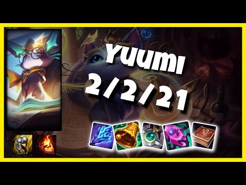 Yuumi 11.1 Gameplay Challenger Replay S11 Support (2/2/21) - BR