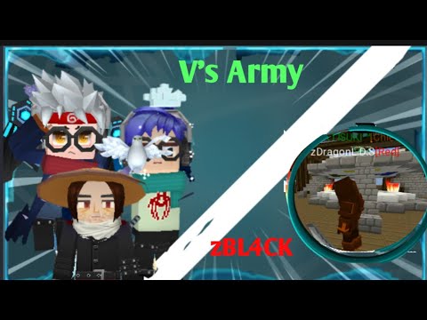 *EPIC* Clan Wars : V's vs zBL4CK!( BLOCKMAN go egg wars) (ft. @Pugzim BG)
