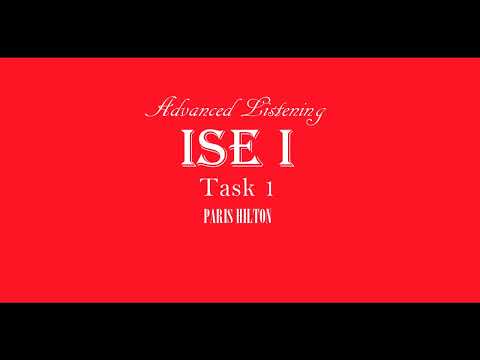 ISE I Trinity Listening B1 - Jobs - Task 1 - Paris Hilton