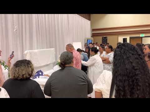 Faleata Mika saluting dad