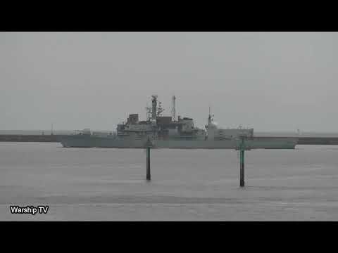 HMS RICHMOND F239 IN PLYMOUTH SOUND PREPARING TO ENTER DEVONPORT 16-6-22