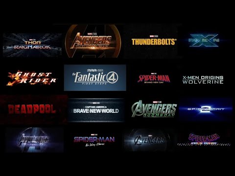 Marvel Movies Title Cards From Trailers (1986-2026)