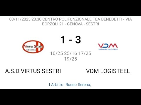 Serie D 2025/26:  Virtus Sestri vs VDM Logisteel