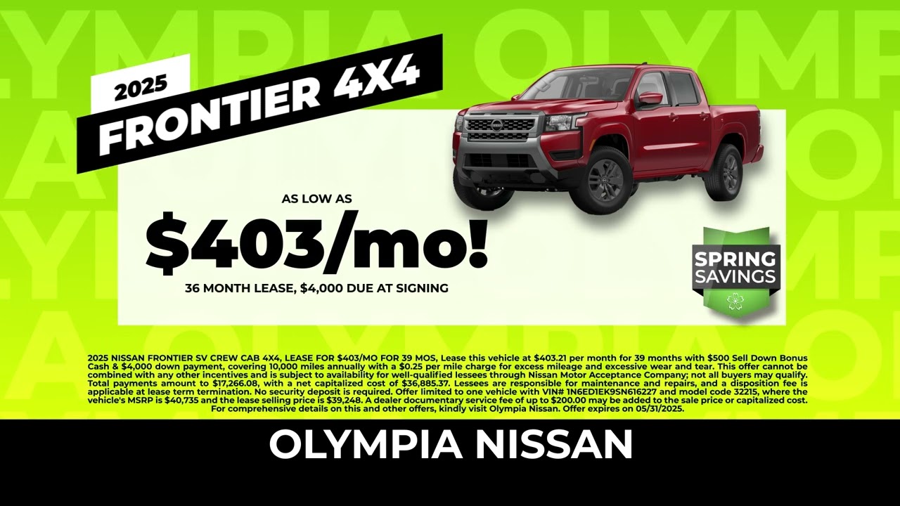 2025 Nissan Frontier 4x4 from Olympia Nissan (BTAG3064 Reviews 15)