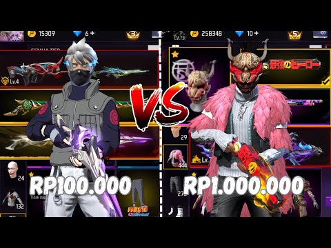 FF ACCOUNT REVIEW PRICE 100,000 VS 1,000,000!! SULTAN SPEC ACCOUNT🥶🔥