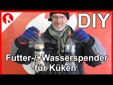 F170 DIY Futterspender + Tränke für KÜKEN -  Jensman and the Huhns