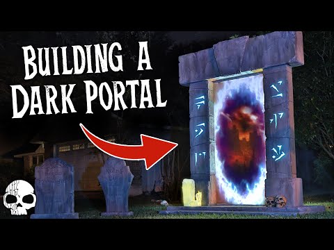 HUGE Life-sized Stone Portal 💀 DIY Halloween Props