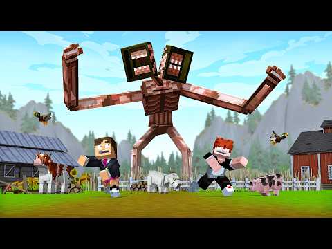 SIREN HEAD INVADIU a FAZENDA de MICKA no MINECRAFT!