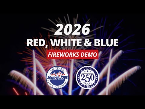 Fireworks for America's 250th! | Spirit of '76 Red, White & Blue Fireworks Demo (Jan 20, 2026)