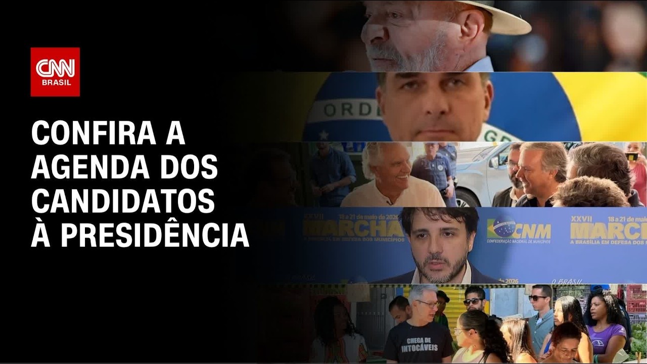 Eleições 2026: confira a agenda dos candidatos à presidência | CNN NOVO DIA