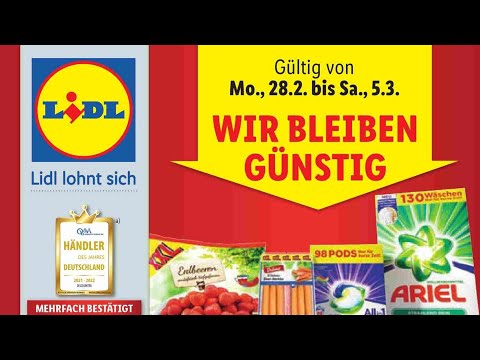 🛒 Lidl Katalog Prospekt 28. Februar bis 5. März 2022 - Neuigkeiten, Angebote Deutschland 🇩🇪
