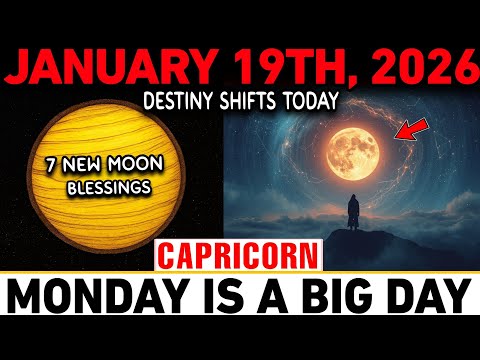 Capricorn ♑ New Moon January 19, 2026 — 7 Rare Blessings Unlock Your Destiny 🌑✨