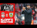 Klopp's Reaction: 'It was the best 12.30 atmosphere we ever had' | Liverpool vs Burnley