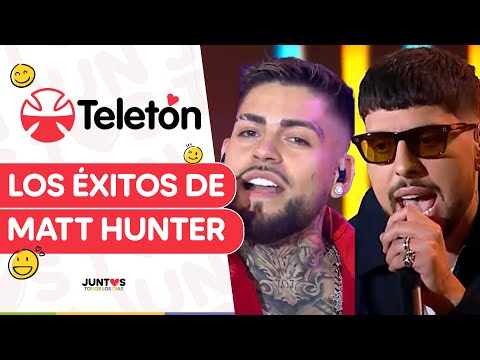 ¡INVITÓ A GINO MELLA! Matt Hunter cantó sus éxitos en Teletón 2024