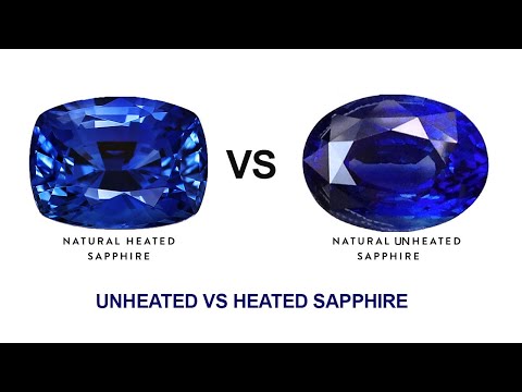 How to check the difference between Unheated vs Heated Sapphire, Learn about sapphire