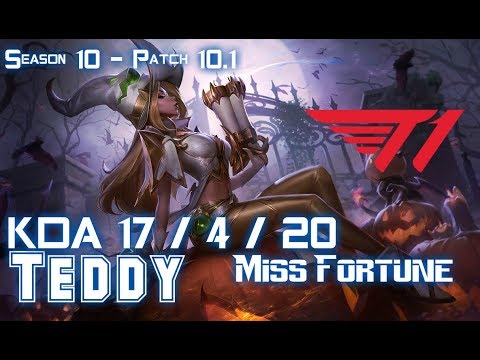 T1 Teddy MISS FORTUNE vs CASSIOPEIA Bot - Patch 10.1 KR Ranked