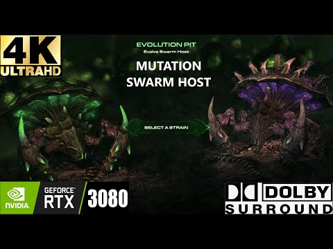 STARCRAFT 2 - HEART OF THE SWARM - HARD WALKTHROUGH - SWARM HOST MUTATION  - 4K ULTRA -no commentary