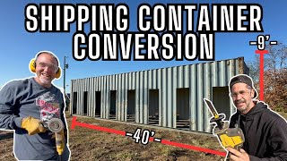 Cutting Custom Doors & Runs in a 40-Foot Shipping Container | Chicken Coop Build Step 4