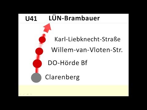 DSW21 Ansagen U41 Clarenberg - Brambauer Verkehrshof