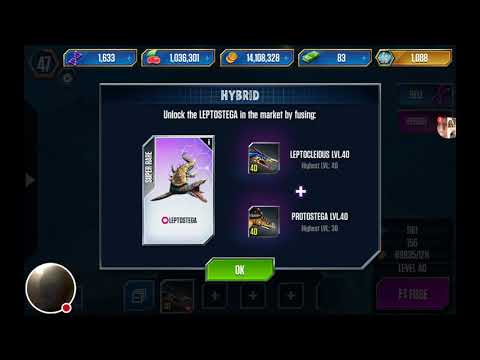 Almost  getting the new aquatic  Hybrid in Jurassic world the game