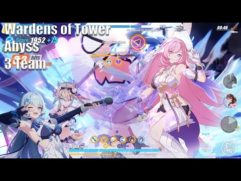 [Honkai Impact 3rd Beta 6.7] Wardens of Tower in Abyss. Kira with HoHe/Pardo/HoTr