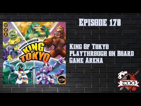 King of Tokyo Playthrough on Board Game Arena