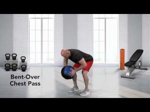 How to do a Medicine Ball Bent-Over Chest Pass