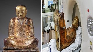 Monk inside Buddha: CT Scan of 1000 y.o Buddha Statue reveals Mummified Monk Hidden Inside