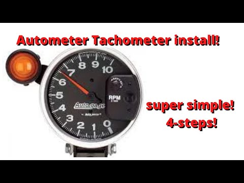 Autometer Tachometer install. (terminator x) 4 simple steps!