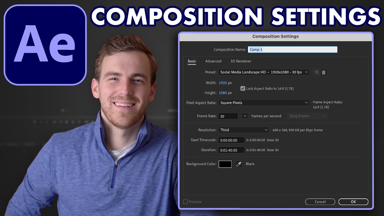 How to Properly Create a Composition in Adobe After Effects