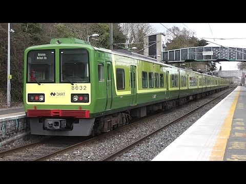 IE 8520 Class Dart Train number 8637 - Portmarnock Station, Dublin
