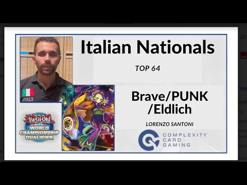 Top 64  (3rd in swss) Brave Eldlich PUNK Italian Nationals profile by Lorenzo Santoni