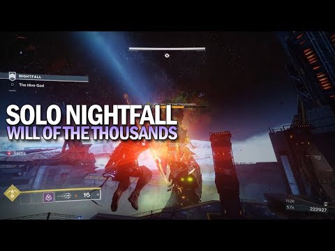 Solo Nightfall "Will of the Thousands" (275,937 Points) [Destiny 2 Black Armory]