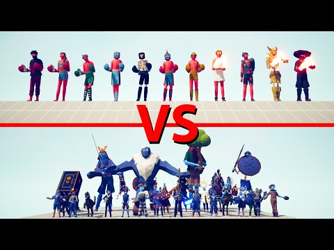 EXTENDED BOXERS Team vs SECRETS Team - Totally Accurate Battle Simulator TABS