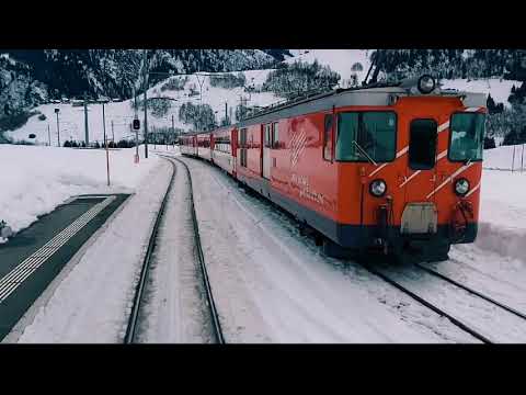 Winterstimmung am Oberalp-Pass:  Mit MGB nach Disentis, mit RhB weiter nach Tavanasa
