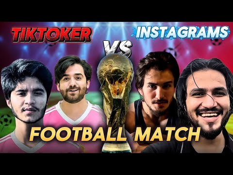 Tiktokers vs Instagram ! Football Match ! Nadeem ustad