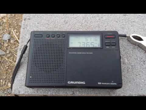 Radio Marti 7365 kHz Backyard Reception - Grundig G8 Traveller II