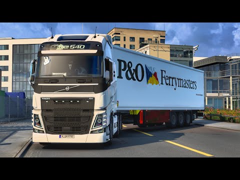 Transporting Fish From Norway Port to Germany | Ferry Ride | Volvo Fh16 540 |