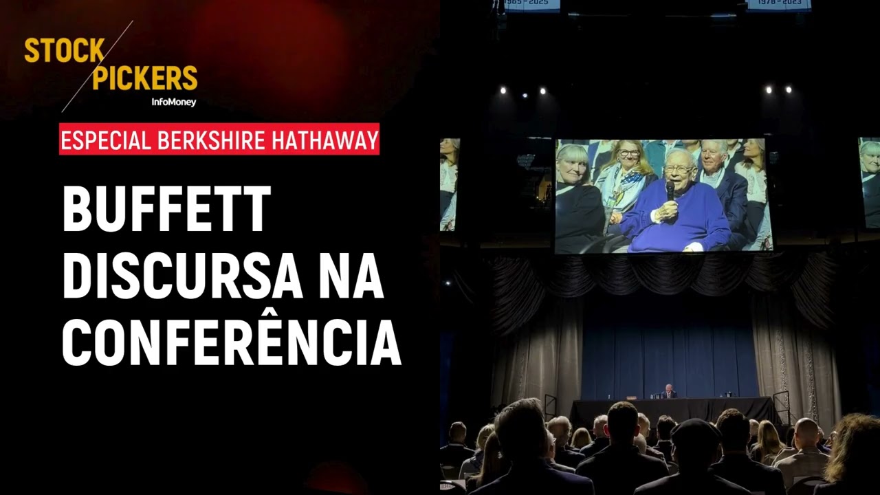 VEJA: Buffett discursa pela primeira vez fora da cadeira de CEO | Berkshire Hathaway 2026